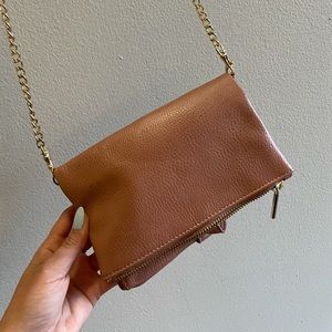 Blush pink crossbody purse